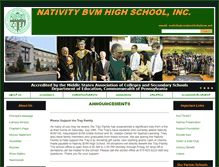 Tablet Screenshot of nativitybvm.net